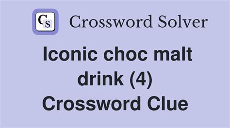 malt beverage crossword clue 3 letters